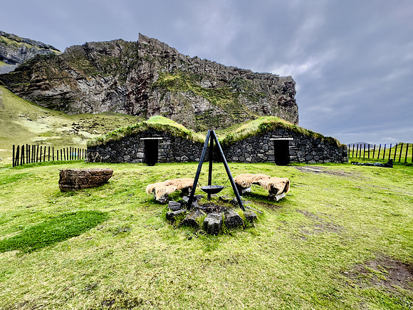 Viking turf house