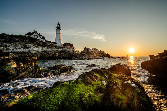 Sunrise on the Portland Head Light