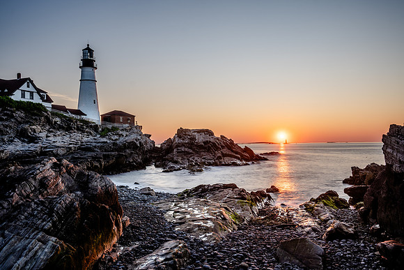 Sunrise on the Portland Head Light