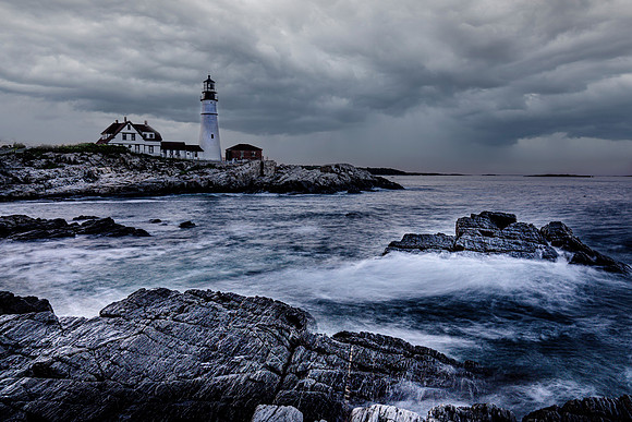 Sunset on the Portland Head Light